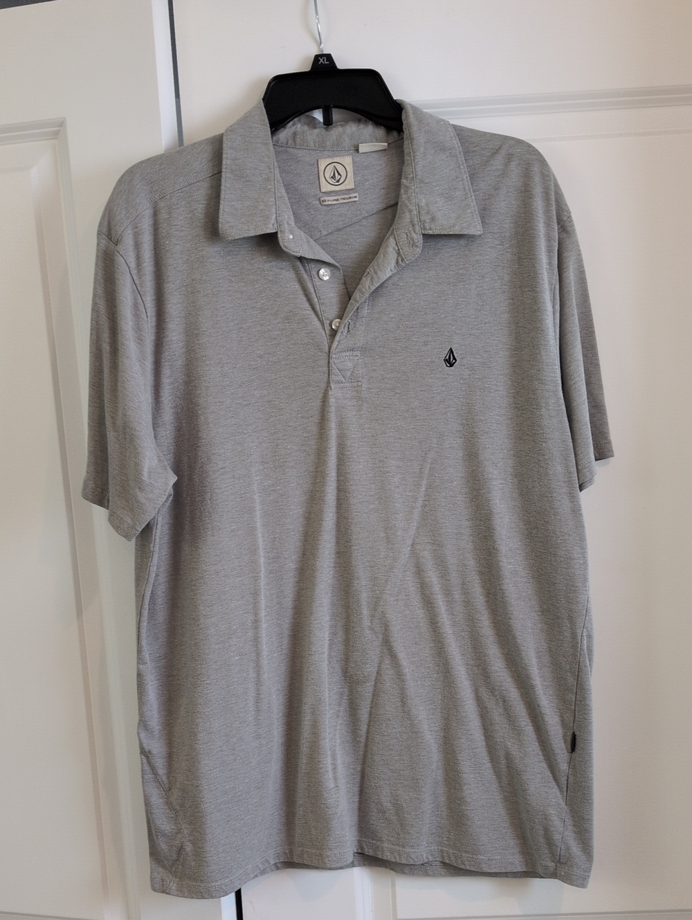 Volcom Men's Light Gray Short-Sleeve Polo
